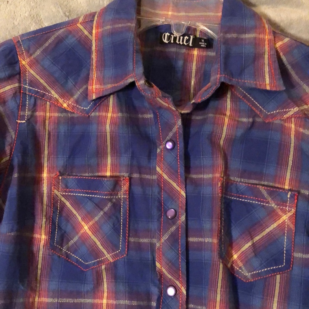 Cruel Girl western cowboy snap shirt